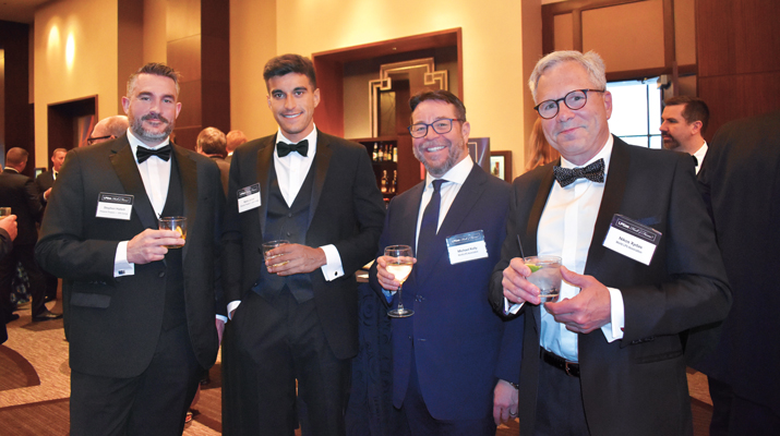 From left, Stephen Hallett and Mark Jones of Dimeta with the World LPG Association’s Michael Kelly and Nikos Xydas. (Photo by LP Gas staff)