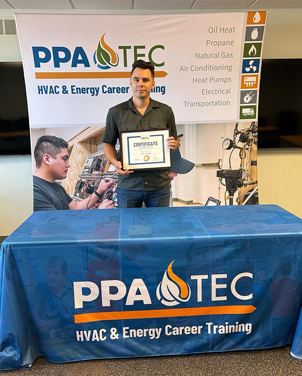 PPATEC graduate Eric Snyder accepted a position with Suburban Propane. (Photo courtesy of Pennsylvania Petroleum Association)