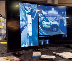One of the technology solutions on display at last year’s Propane Expo was a camera system that provides multiple points of view of a service truck, allowing technicians to safely check all of their surroundings. (Photo: LP Gas staff)