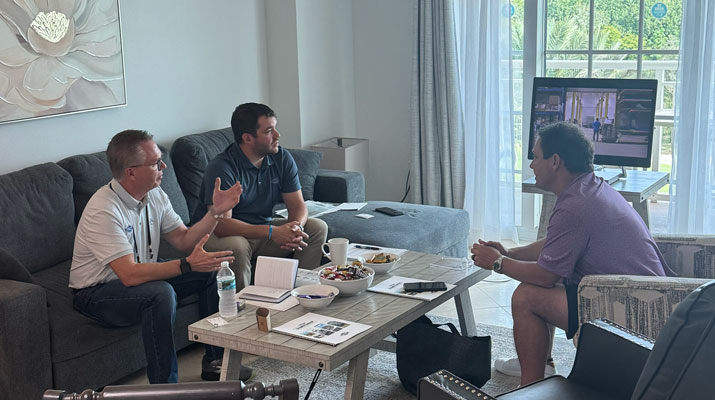 Partners sat down with retailers in private, one-on-one meetings to learn about what they had to offer. (Photo: LP Gas staff)