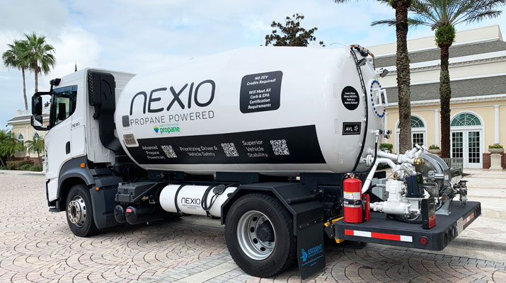Nexio brought its truck for retailers to check out. (Photo: LP Gas staff)