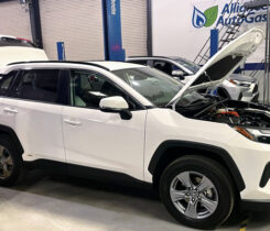 Alliance AutoGas converts a propane/electric RAV4 hybrid at its research and development center. (Photo courtesy of Alliance AutoGas)