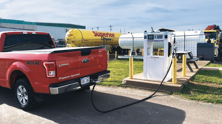 A variety of refueling options are available to customers depending on various factors, including fleet size, space or finances. (Photo courtesy of Superior Energy Systems)