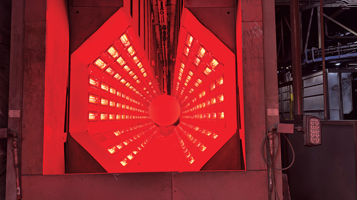 The infrared oven starts the paint process. (Photo by Shirnae Richardson)