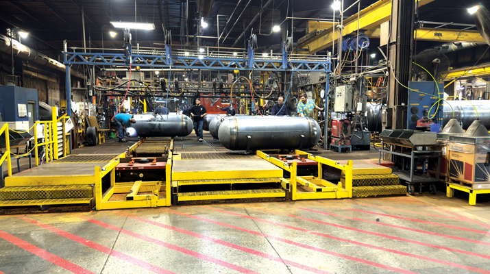 The Fremont, Ohio, manufacturing facility is one of Quality Steel’s three U.S. locations. (Photo by Shirnae Richardson)