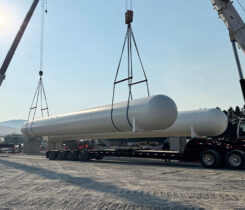 Photo of propane storage tank placement