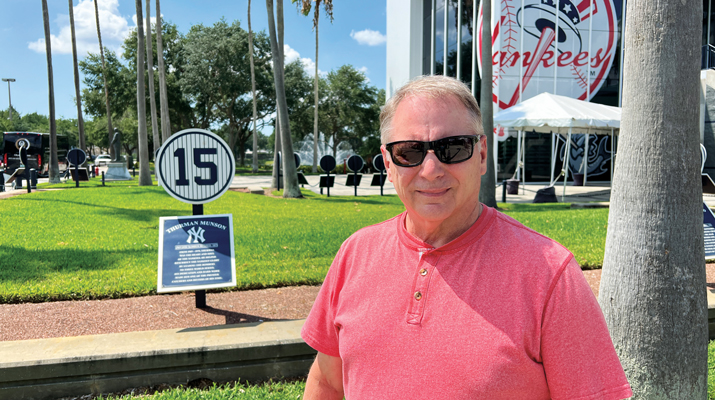 Lowe has a passion for baseball. The former college player worked in the Yankees organization. (Photo courtesy of David Lowe)