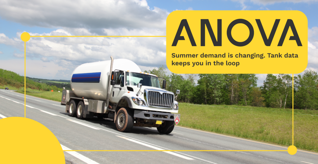 Anova banner image with propane truck.